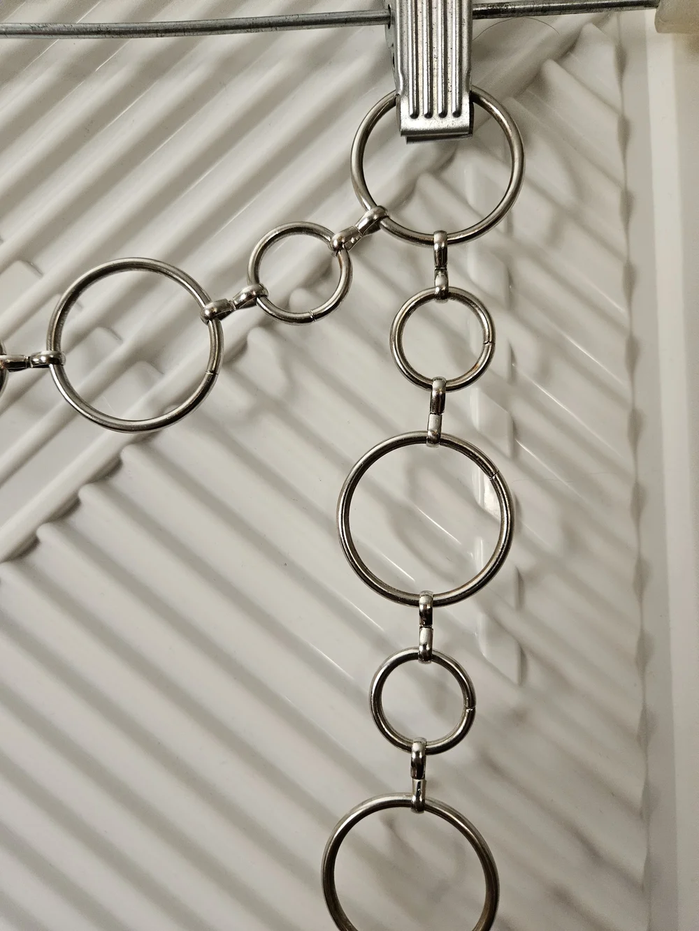 Silver Circle Link Chain Belt – Women's Accessory